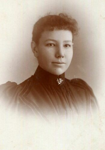 Cabinet Photo Lovely Victorian Woman Id'd Maggie Fox Genealogy On Back Detroit