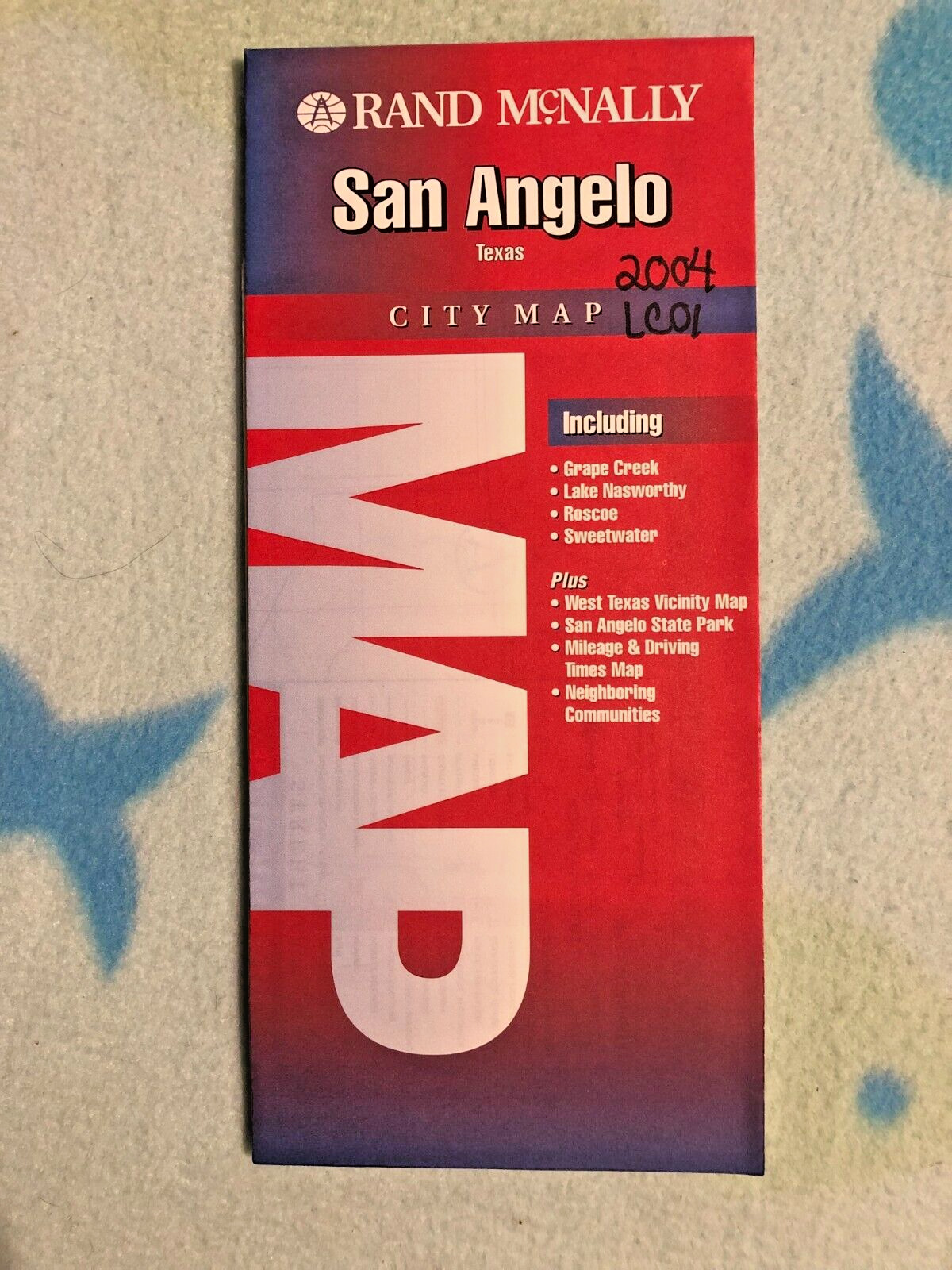 895 - San Angelo Texas City Map - 2004 - Rand Mcnally