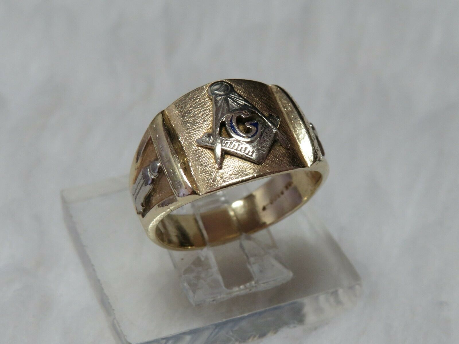 Older 10k Gold Masonic Ring Sz.11