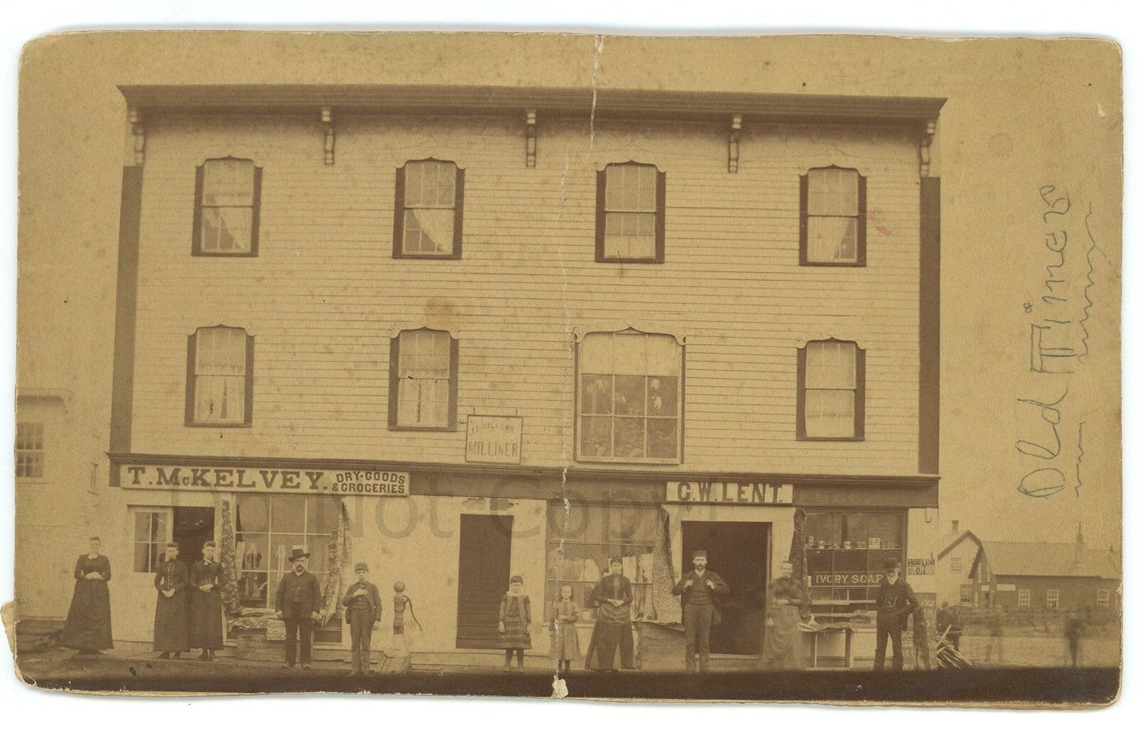T McKelvey Dry Goods Grocer RENSSELAER FALLS NY New York St Lawrence Co Photo